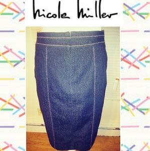 🔸2/$5🔸** NWOT* NICOLE MILLER JEAN SKIRT